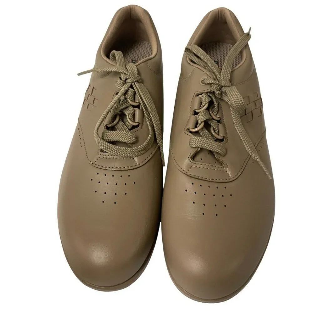 Sas Womens Free Time Walking Shoes Size 10 Mocha Leather Tripad Comfort NWOB